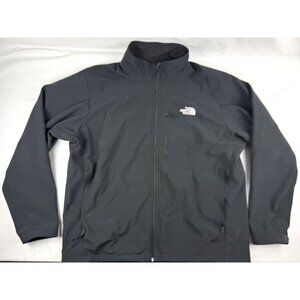 The North Face Apex Jacket Mens XXL Black Full Zip Softshell Outdoor
